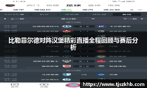 比勒菲尔德对阵汉堡精彩直播全程回顾与赛后分析